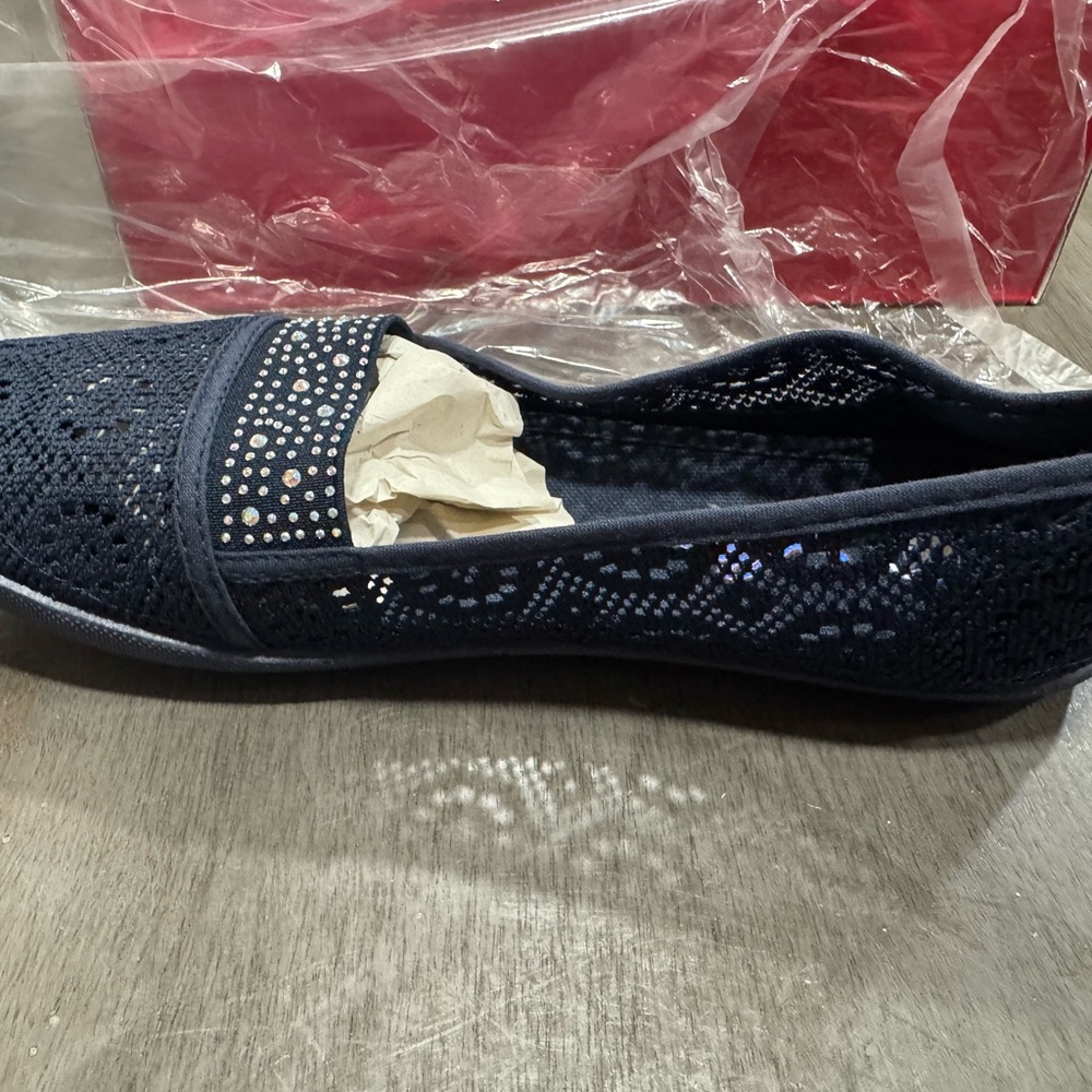 Elegant Navy Women's Slip-On Shoes